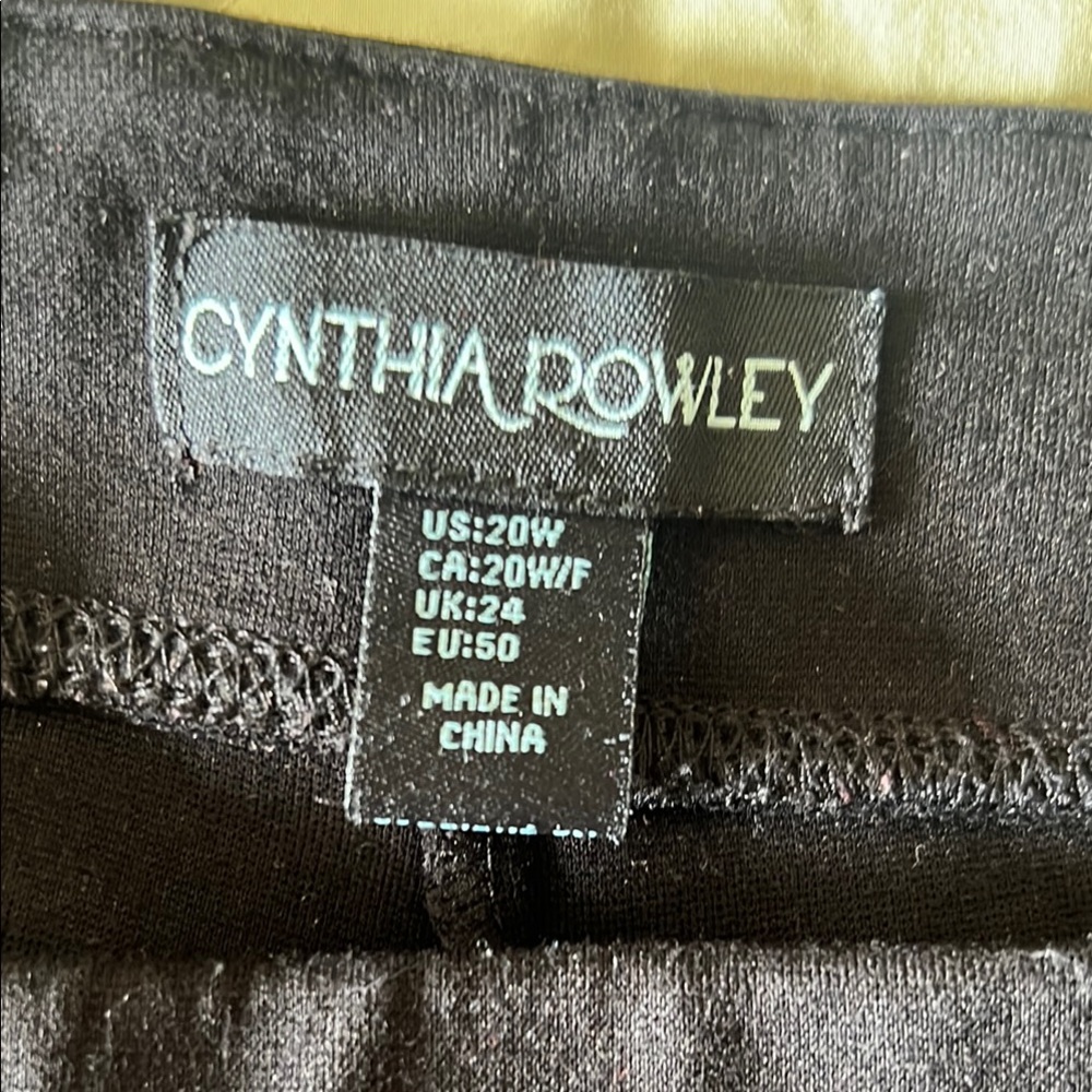 Cynthia Rowley Classic Black Pant